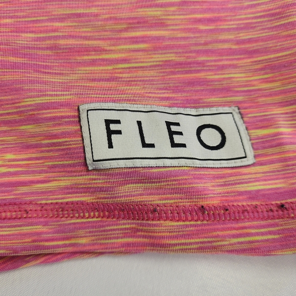 FLEO Women's Pink and Yellow Shorts - Picture 3 of 8